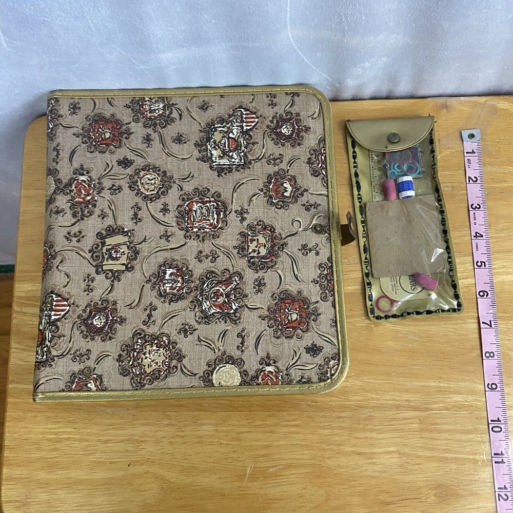 Vintage 60s Sears Needlemaster Knitting Kit #5748 Set Case Inserts mid century